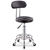 Chaise de bar à base métallique pour mobilier de salle à manger, mobilier commercial, confortable, durable, avec roulettes de qualité supérieure