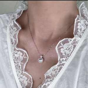 Collier avec pendentif en perle d'eau douce de 11-14 mm du lac Zhuji Shanxia, style classique de la concubine, polyvalent et presque parfait - Product Image 5