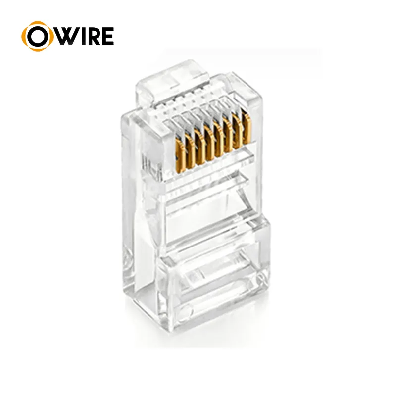 OEM 23 awg cat6 gato 5e 8p8c amp macho y hembra modular rj 45 rj45 conector con rohs