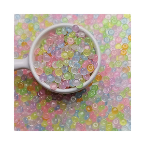 ขายดีลูกปัดอะคริลิคขนาดเล็กเรืองแสง500กรัมขนาด4*7มม. บรรจุแจกันอัญมณีสำหรับตกแต่งโต๊ะปาร์ตี้งานแต่งงานสวนนางฟ้า - Product Image 1