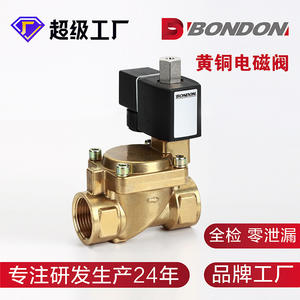 วาล์วน้ำโซลินอยด์แบบไดอะแฟรมทองเหลืองสแตนเลส BONDON 2 ตำแหน่ง 2 ทาง แบบเปิดปกติ สำหรับตรวจสอบแรงดัน - Product Image 3