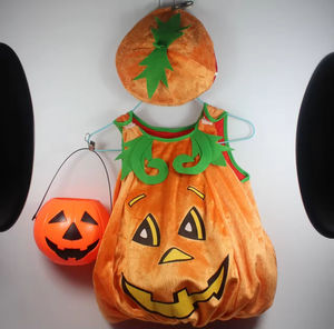 Carnival Party Halloween <strong>Orange</strong> Cute Pumpkin Pumpkin Costume Fancy <strong>Dress</strong> with Hat Cosplay Costume Jumpsuit <strong>Dress</strong> - Product Image 4