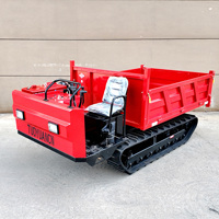 Véhicule de transport tout-terrain sur chenilles Chargeur à benne basculante Petit véhicule amphibie à chenilles à vendre
