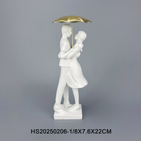 Vente en gros de poupée en résine mariée marié, décoration de mariage, figurine décorative pour couple, dessin animé, câlin, cadeau de Saint-Valentin pour couples