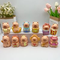 Jouet anti-stress créatif et tendance en forme de capybara, le plus vendu à l'international, en PU souple, pour adolescents et adultes, 9x12cm