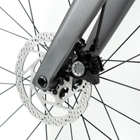 Vélo de Gravel Twitter GRAVEL-V3 avec cadre en fibre de carbone, freins à disque, axe traversant, 24 vitesses, câblage interne hydraulique complet