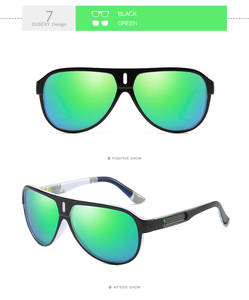 Lunettes de soleil polarisées DUBERY pour hommes, protection UV400, style aviation, monture couleur thé, activités de plein air, 2026 D163, forme ronde - Product Image 2