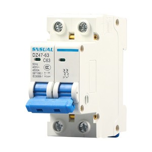 เซอร์กิตเบรกเกอร์ขนาดเล็ก Snsual Dz47 ซีรีส์ 230V C63 ป้องกันโอเวอร์โหลด สวิตช์อากาศ ติดตั้งแบบโมดูลาร์ - Product Image 2