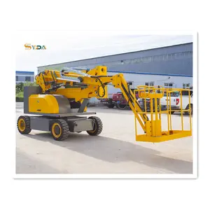 All terrain diesel drive battery drive self-propelled arm boom lift aerial working platforms sky lifts construction hoist