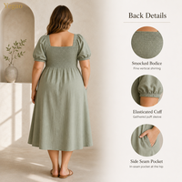Robe d'été grande taille Yegao pour femme – Robes décontractées et élégantes sur mesure pour femme