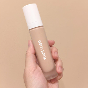 Fond de teint liquide de haute qualité, sans cruauté, biologique, couvrant, éclaircissant, longue tenue, pour femmes, imperméable, noir, marque privée - Product Image 6