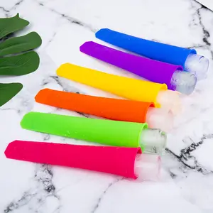 Easy Release Bpa Free Silicone Reusable Diy Silicone Popsicle Molds Ice Pop Mould Popsicle Ice Cream Tubes Lolly Molds For Kids