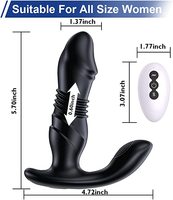 Plug Anal rétractable télécommandé masseur de prostate masturbateur vibrant postérieur masculin et féminin vibrateur érotique adulte