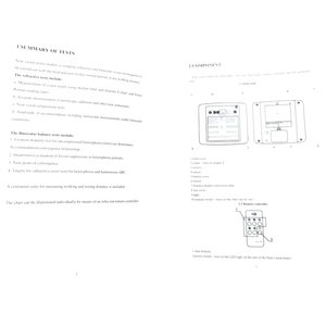 NV-100 cộng với LED kỹ thuật số gần tầm nhìn Tester & Biểu đồ với 1 năm bảo hành cho đo thị lực phòng khám và chăm sóc mắt tầm nhìn trung tâm - Product Image 5