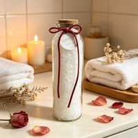 Brinelume – Sel de Bain Cristallin de l'Himalaya en Gros, Sel d'Epsom Naturel, Sel de Mer, Parfum Coco Rose, Bain Relaxant à Domicile, Cadeau Corporel, Marque Privée