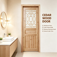 Bulk Custom Solid Fir Wood Lattice Door Various Sizes Timber Door for Global Distributors