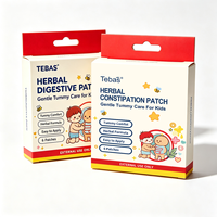 Patch corporel végétal Tebas, autocollant omblical, certifié CE, hypoallergénique, toucher doux et confortable, usage quotidien à domicile, marque privée