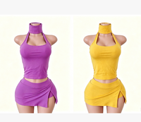 Ensemble de sport pour femme avec haut dos nu, Nouvelle Collection 2026, Vêtements d'été pour femme, Pantalon de yoga à taille repliable, Ensembles de vêtements de détente personnalisés