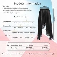 Jupe de danse du ventre pour femmes jupes semi-transparentes vêtements de danse pour la classe de danse du ventre Performance de scène de fête tenue quotidienne décontractée
