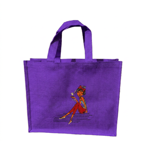 <b>Jute</b> <b>Shopping</b> <b>Bag</b> for Women Eco Friendly Reusable <b>Jute</b> Tote <b>Bag</b> Handmade Natural Fiber Grocery Market and Everyday <b>Shopping</b> - Product Image 1