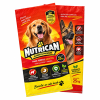 Sacs en PP tissé personnalisés pour aliments pour animaux, de 5 kg à 25 kg, avec impression offset, étanches, thermoscellables, pour usage agricole