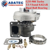 Turbo G35-900 Performance 0.82AR T3-Vband avec roulement à billes céramique double 62mm 880707-5002S Turbine G35 900 550-900HP