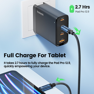 Toocki bán buôn 0.5m/1m/2M pd100w USB C để USB-C Cáp sạc nhanh Loại C Sạc Cáp OEM truyền dữ liệu cho điện thoại di động - Product Image 3
