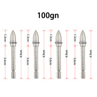 Pointe de flèche en acier inoxydable de 4,2 mm, 80/100/120 grains, accessoire de bricolage pour la pratique du tir à l'arc, la chasse et le tir sportif