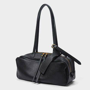 Bolso Boston de Lujo de Primera Calidad en Piel Vacuna, Bolso de Hombro Simple y Moderno para Otoño Invierno - Product Image 5