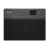 Batterie électronique NUX DP-2000 avec peaux en cuir de vache et chambre en bois de bouleau, pad de percussion professionnel portable