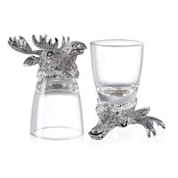 RORO décor à la maison luxe animal léopard chat verre ensemble bière vin conteneur tir minuscule verre festival décorations pour cadeau d'affaires
