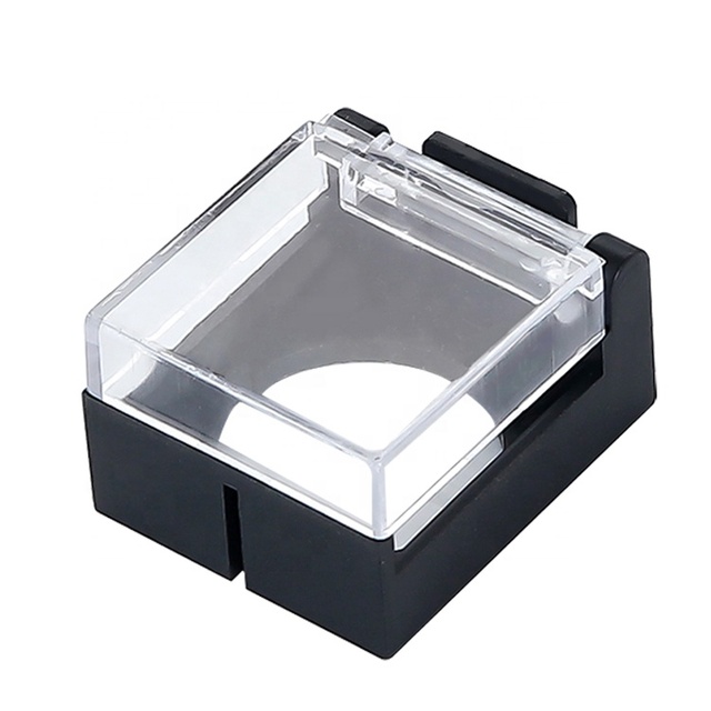 16mm Square Push Button Switch Protector Plastic Cover Guard