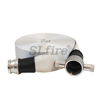 Tuyau d'incendie plat flexible de 2,5 pouces, 300 PSI, durable, personnalisable, marque SL, accessoires d'équipement de lutte contre l'incendie en PVC, 65 mm