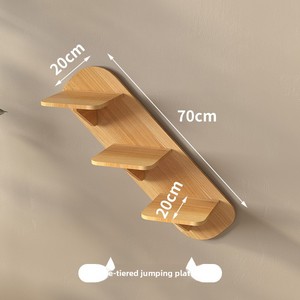 Structure d'escalade murale <span class=keywords><strong>pour</strong></span> <span class=keywords><strong>chat</strong></span> en bois massif, plateforme de saut, nid capsule spatiale, griffoir et lit <span class=keywords><strong>pour</strong></span> <span class=keywords><strong>chat</strong></span> personnalisable DIY - Product Image 5