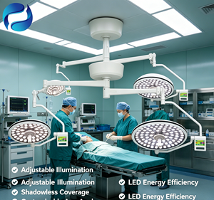 1. Lámpara Quirúrgica LED para Quirófano, Luz <span class=keywords><strong>de</strong></span> Techo sin Sombra para Veterinaria, Equipo Médico Veterinario - Product Image 3