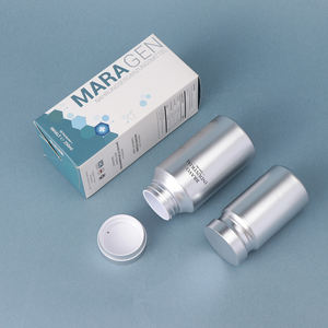 Venta al por mayor medicina de lujo <span class=keywords><strong>CRC</strong></span> cápsula botella de vitamina botella de suplemento PET botella de plástico vacía medicina píldora botella con tapa dorada - Product Image 3