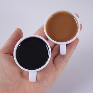 Modelo realista de taza de café, taza de café completa creativa, decoración para bebidas de té de la tarde, accesorio divertido para grabación de videos. - Product Image 2