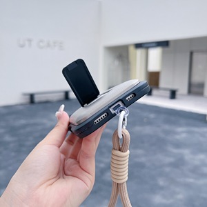 Custodia per telefono antiurto con porta carte, supporto e laccetto, porta comodamente 2 carte, compatibile con <span class=keywords><strong>iPhone</strong></span> - Product Image 3