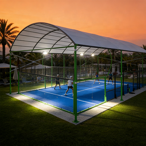Terrain de padel personnalisable avec toit, idéal pour les clubs sportifs et les centres de loisirs - Product Image 1