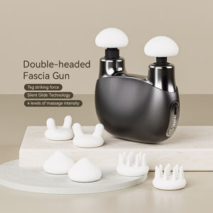 ปืนนวดกล้ามเนื้อแบบพกพาขนาดเล็ก ใช้ไฟฟ้า นวดเนื้อเยื่อลึก แบบสองหัว สำหรับนวดตัวและกล้ามเนื้อ - Product Image 4