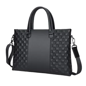 King Paul Briefcase Men's leather Handbag Bag Business tote bag