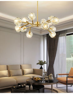 2022 new postmodern light luxury simple Nordic living room <span class=keywords><strong>sala</strong></span> da pranzo camera da letto calcio crystal net red molecolare light - Product Image 1