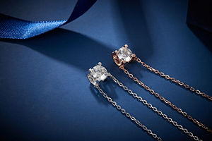 Collar de Plata de Ley Chapado en Oro de 14k para Mujer con Colgante de Piedra de Silicio - Product Image 5