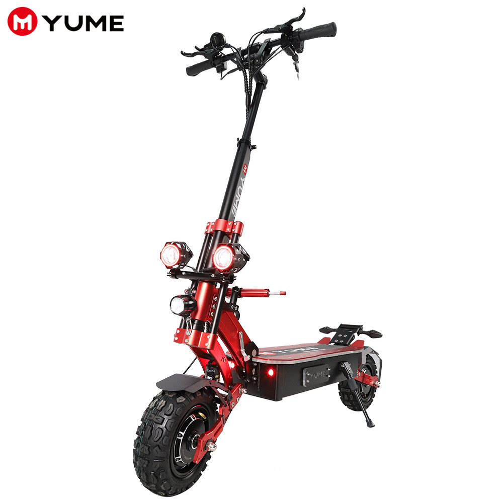 Складной электрический скутер YUME, 80 км/ч, 11 дюймов, 60 в, 5000 Вт