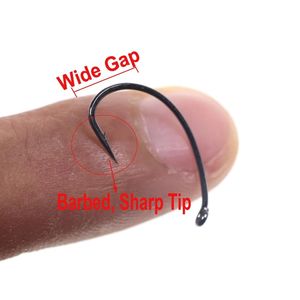 Gros montage de Mouches Curve Shank Crochets Mouches Faire Crochet Large <span class=keywords><strong>Nymphe</strong></span> Caddis Midge Crevettes Mouche De Pêche Crochet - Product Image 2