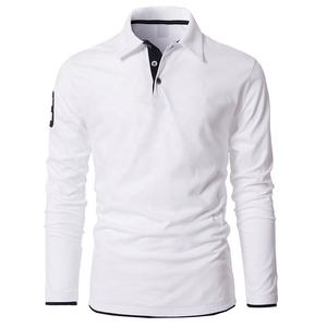 Maglietta per comprare a manica lunga <span class=keywords><strong>Polo</strong></span> da Golf t-Shirt da uomo in cotone poliestere <span class=keywords><strong>Polo</strong></span> con cotone 60% 40% poliestere - Product Image 1