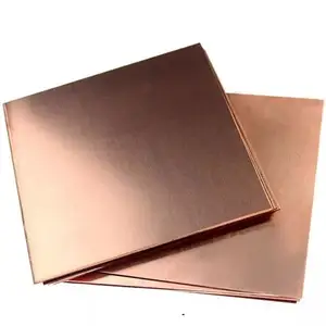 ทองเหลือง99.9% แผ่นทองแดงบริสุทธิ์ CZ108 C2720 C33530 C10100 C12200 3มิลลิเมตร4มิลลิเมตรความหนา4X8แผ่นทองแดง