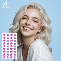 Patchs hydrocolloïdes naturels d'ingrédients végétaux rouges 36 étoiles personnalisés pour le nez Patch hydrocolloïde pour le bouton