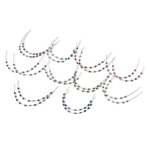 Divertenti bretelle finte fili in acciaio inossidabile staffe colorate protezione per le labbra elegante denti Cosplay - Product Image 1
