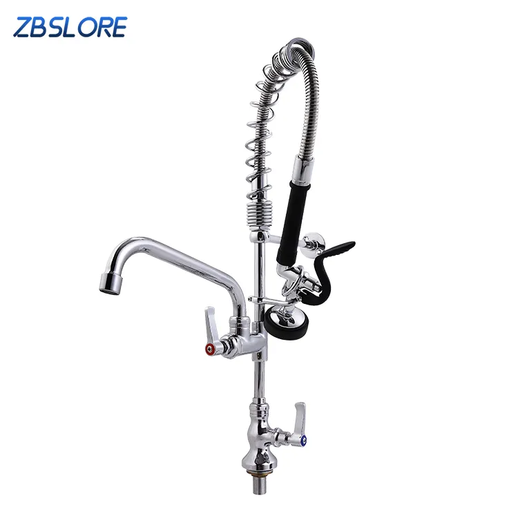 Kitchen Faucet High Quality Brass Single Handle Lever Single Hole Cold Water Deck Mounted Pull Down Kitchen Faucet With Sprayer